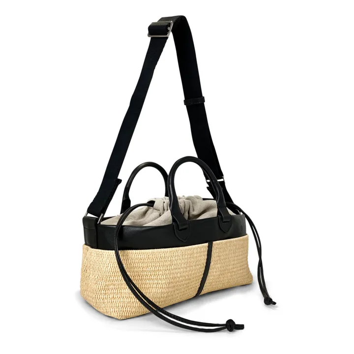 Mini shopping bag nera | Nero- Immagine del prodotto n°2