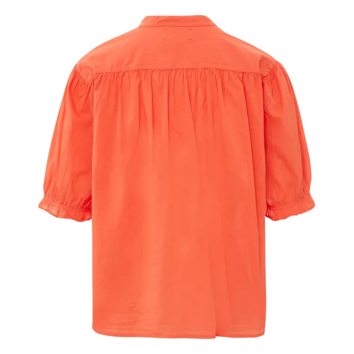 Blouse Eden Popeline de Coton | Mandarine- Image produit n°4