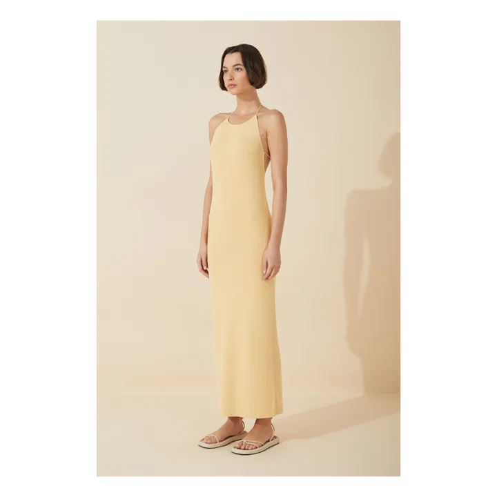 Robe Butter Coton Bio | Jaune- Image produit n°2