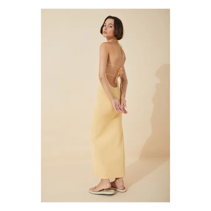 Robe Butter Coton Bio | Jaune- Image produit n°3