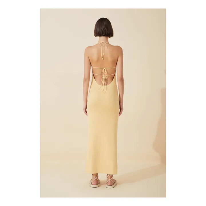 Robe Butter Coton Bio | Jaune- Image produit n°4