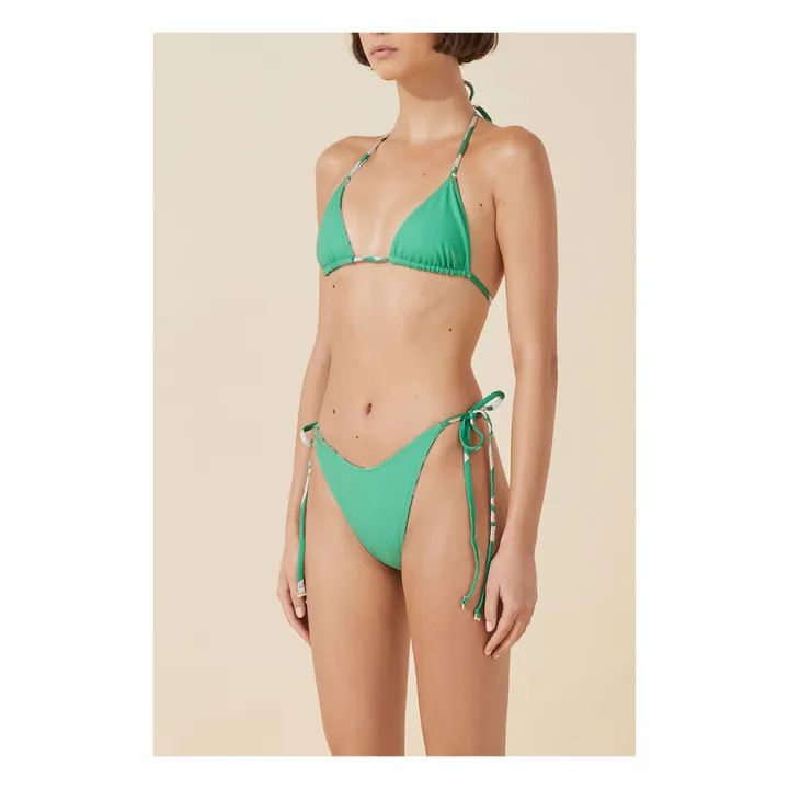 Haut de Maillot Fleuri Reversible | Vert- Image produit n°4