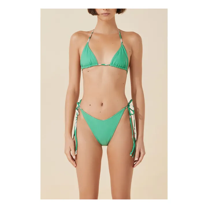 Haut de Maillot Fleuri Reversible | Vert- Image produit n°6