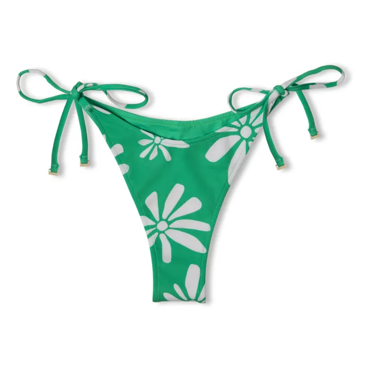 Bas de Maillot Fleuri Reversible | Vert- Image produit n°0
