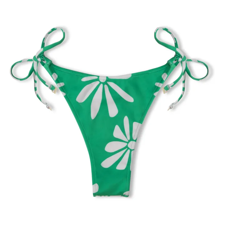 Bas de Maillot Fleuri Reversible | Vert- Image produit n°8
