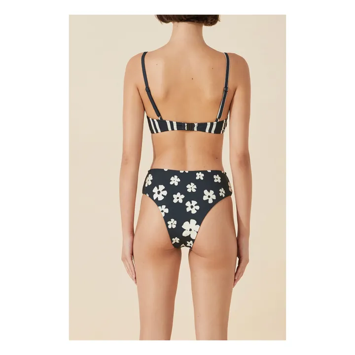 Haut de Maillot Rayé Balconette | Noir- Image produit n°3