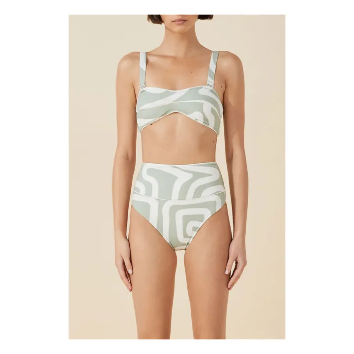 Haut de Maillot Moss | Gris vert- Image produit n°1