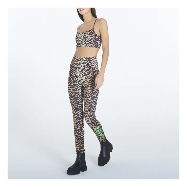 Brassière de Sport Active Imprimée Matières Recyclées | Léopard- Image produit n°1