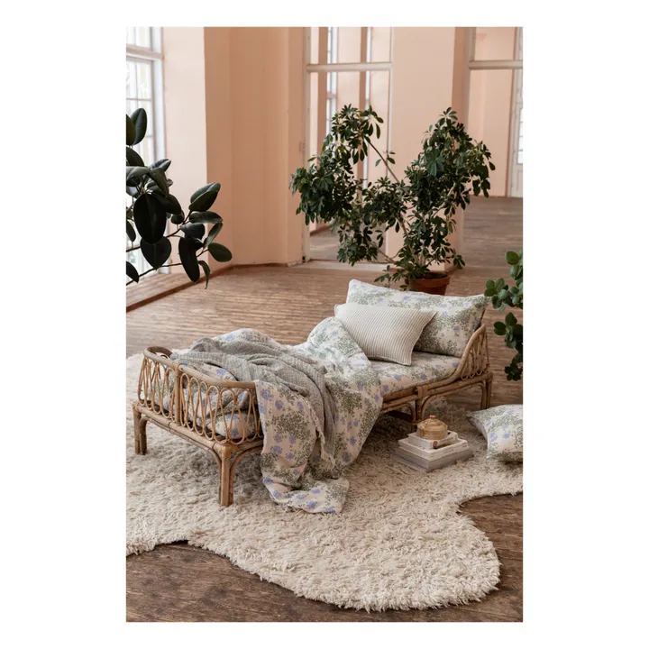 Parure de lit Plumbago en coton bio | Bleu- Image produit n°6