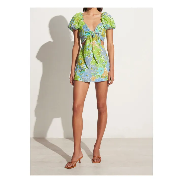 Top Eva Fleuri | Vert- Image produit n°1