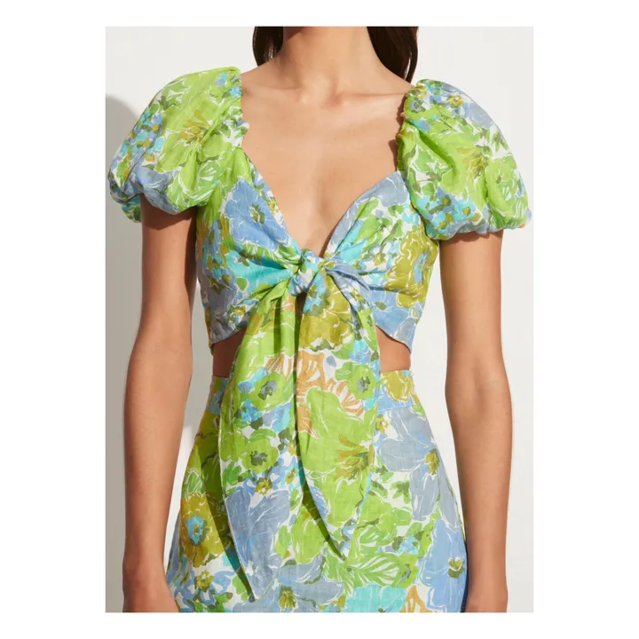 Top Eva Fleuri | Vert- Image produit n°2