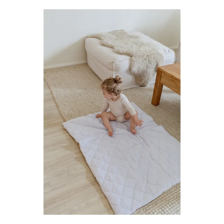 Organic Cotton Quilted Blanket 90x110 cm | Lavender- Product image n°1