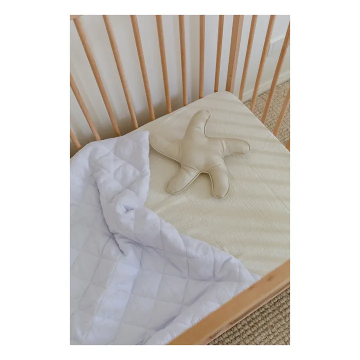 Organic Cotton Quilted Blanket 90x110 cm | Lavender- Product image n°4
