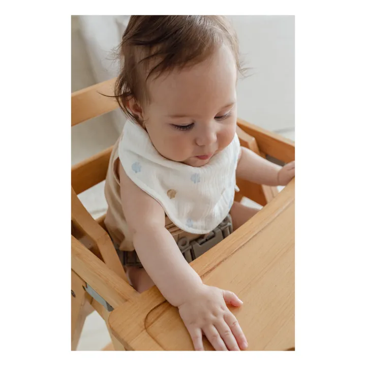 Babero bandana de algodón orgánico - Set de 3 | Seaside- Imagen del producto n°1