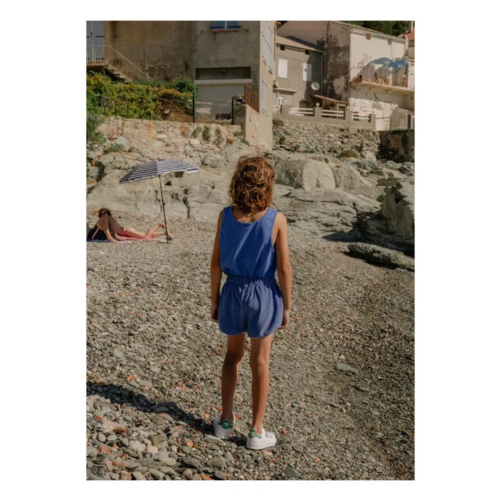 Débardeur Marcel Coton Bio | Bleu roi- Image produit n°2