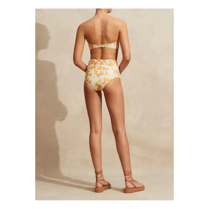 Haut de Maillot Bandeau Fleuri | Ecru- Image produit n°7