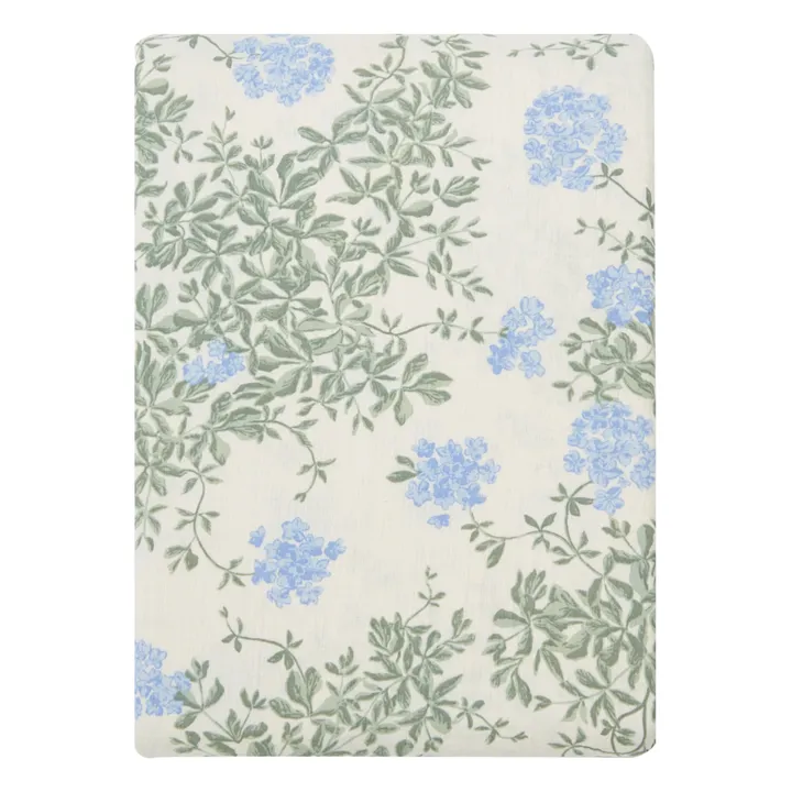 Housse de couette Plumbago en coton bio | Bleu- Image produit n°4