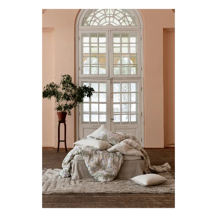 Housse de couette Plumbago en coton bio | Bleu- Image produit n°2