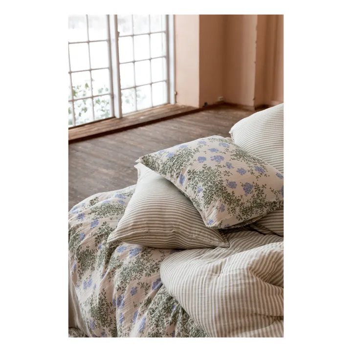 Housse de couette Plumbago en coton bio | Bleu- Image produit n°5