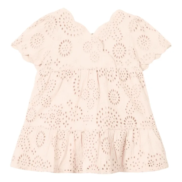 Robe Broderies | Rose pâle- Image produit n°0