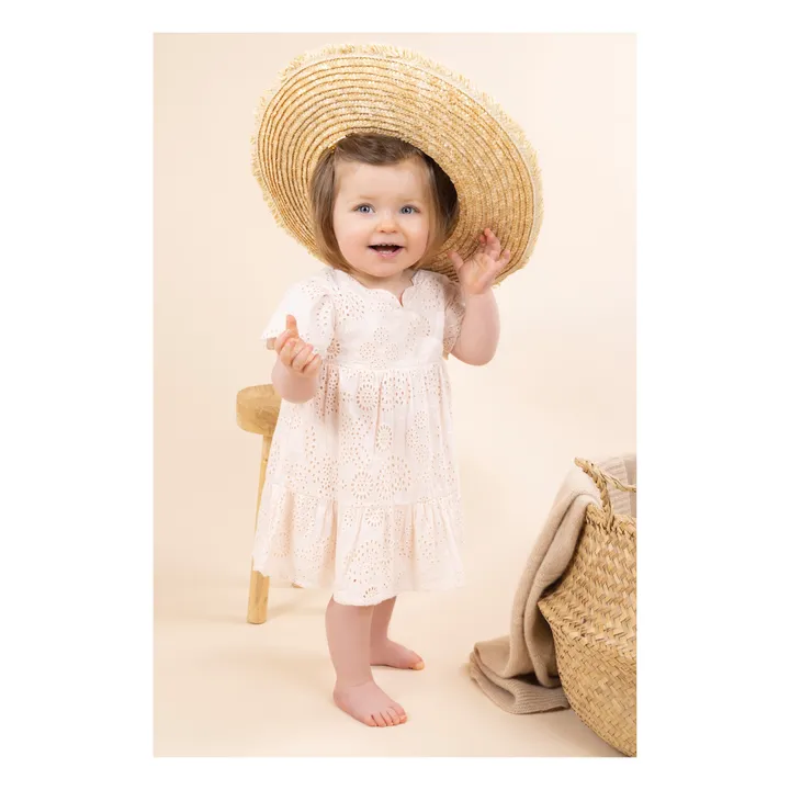 Robe Broderies | Rose pâle- Image produit n°1