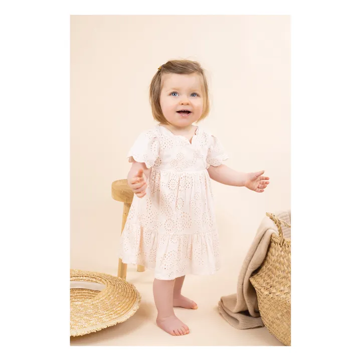 Robe Broderies | Rose pâle- Image produit n°2