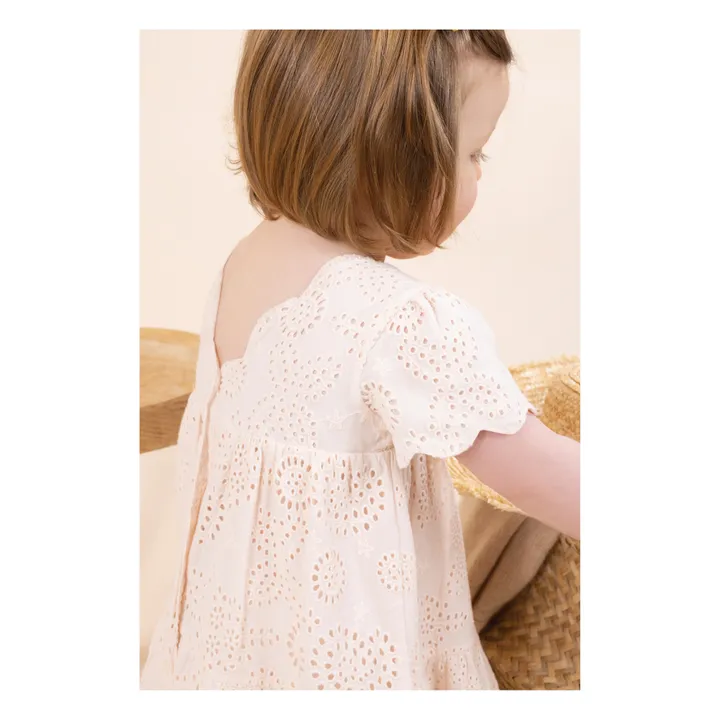 Robe Broderies | Rose pâle- Image produit n°4