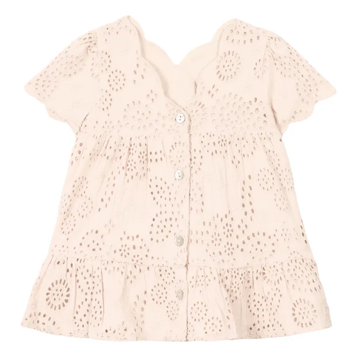 Robe Broderies | Rose pâle- Image produit n°6