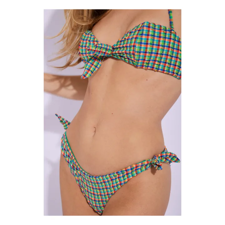 Bas de Maillot Brigitte Madras | Vert- Image produit n°2
