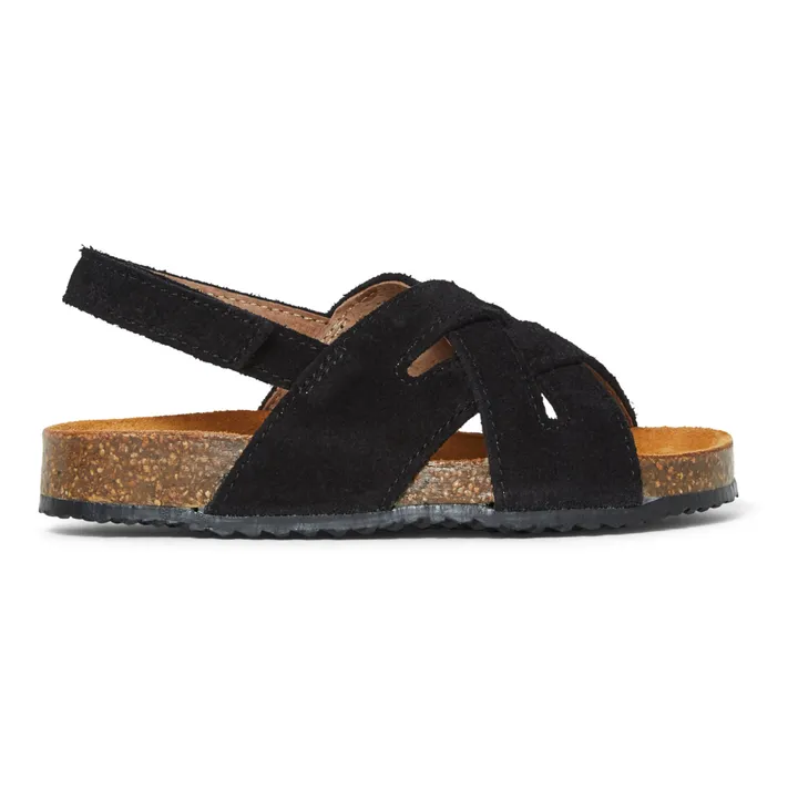 Sandales Tressées Suede - Two Con Me | Noir- Image produit n°0