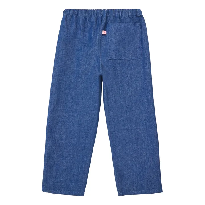 Pantaloni in denim di cotone organico | Blu- Immagine del prodotto n°3