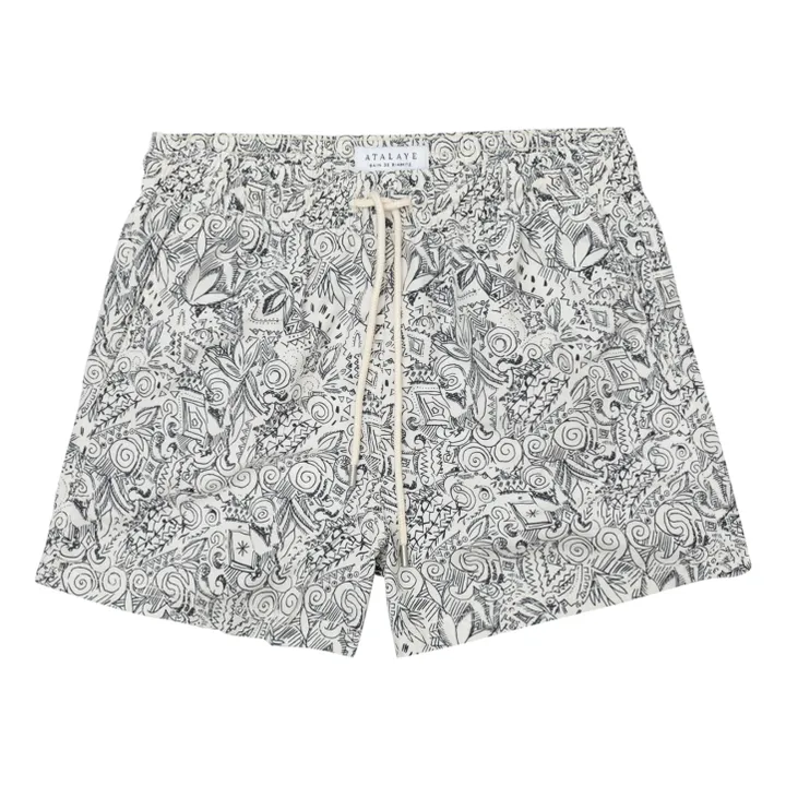 Short de Bain Bolanis Fibres Recyclées | Ecru- Image produit n°0