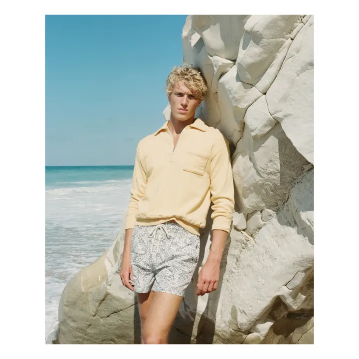 Short de Bain Bolanis Fibres Recyclées | Ecru- Image produit n°1