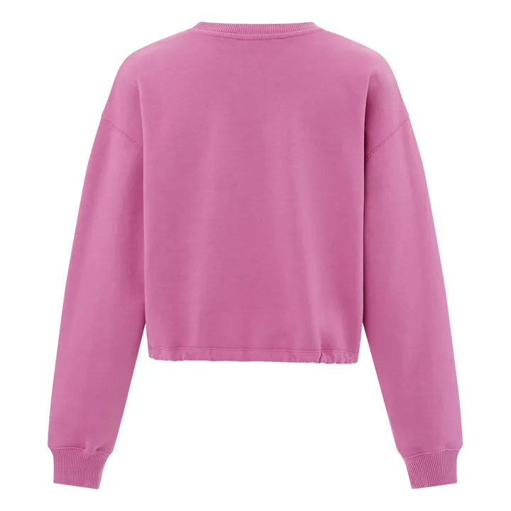 Sweat A Nouer Femme Molleton Bio | Rose bonbon- Image produit n°1