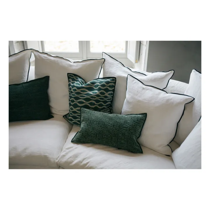 Coussin vice versa Jacquard Kilim | Avocat- Image produit n°2