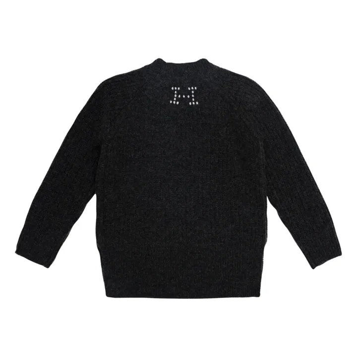 Pull Laine Cachemire Ellis | Noir- Image produit n°2