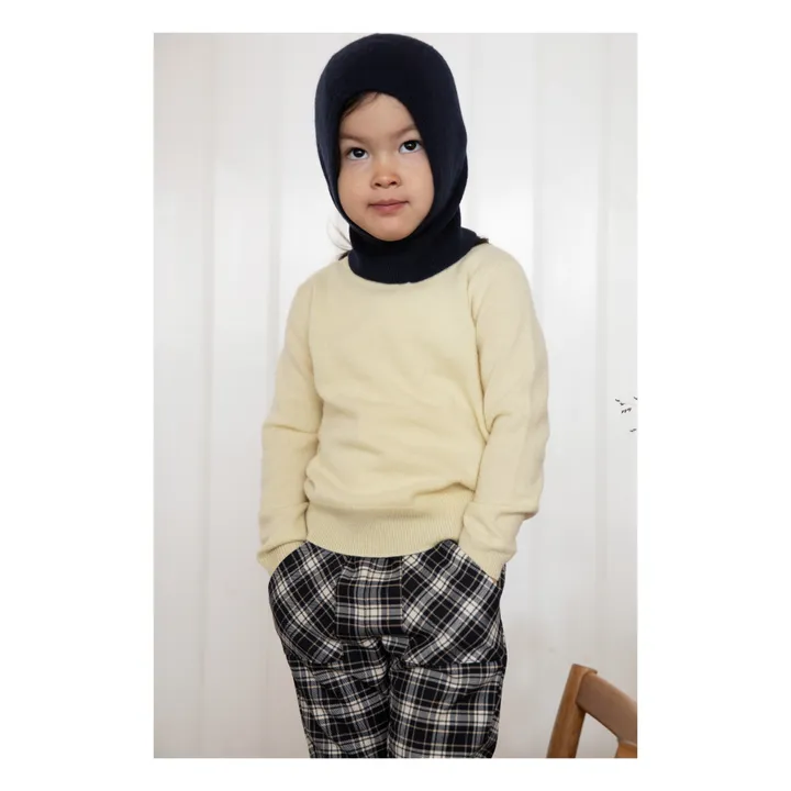 Cagoule Cachemire Netty | Bleu marine- Image produit n°1