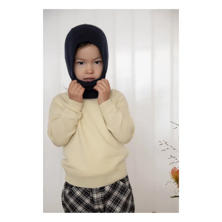 Cagoule Cachemire Netty | Bleu marine- Image produit n°2