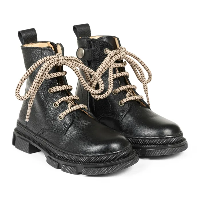 Bottines Montantes Zip | Noir- Image produit n°1