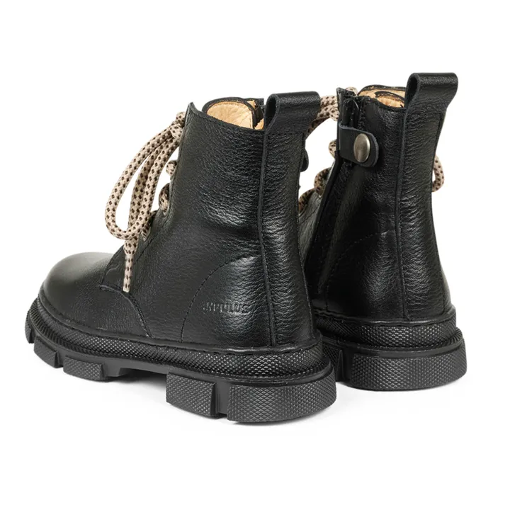 Bottines Montantes Zip | Noir- Image produit n°2