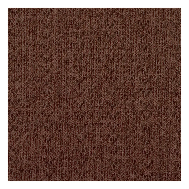 Leotardos de lana merina Angélique | Chocolate- Imagen del producto n°1