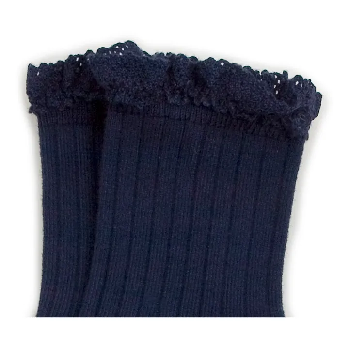 Chaussettes Lili | Bleu nuit- Image produit n°1