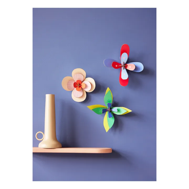 Lime Flower Wall Decoration - Set of 3- Product image n°1
