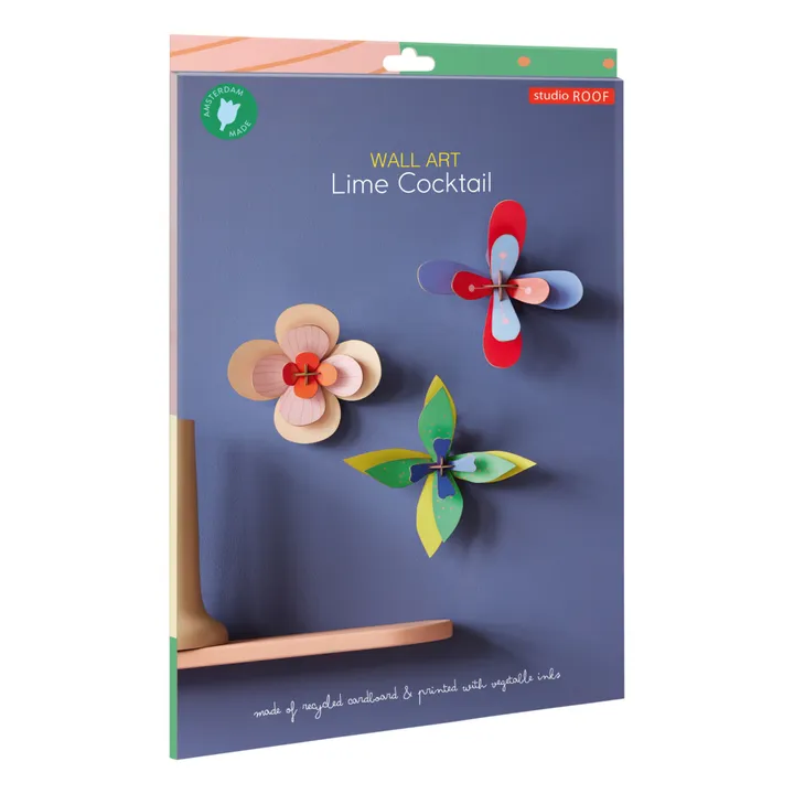 Lime Flower Wall Decoration - Set of 3- Product image n°3