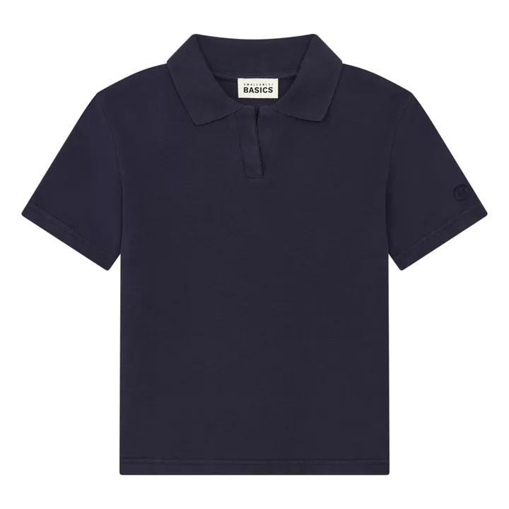 T-Shirt Polo Garçon Coton Bio | Bleu marine- Image produit n°0