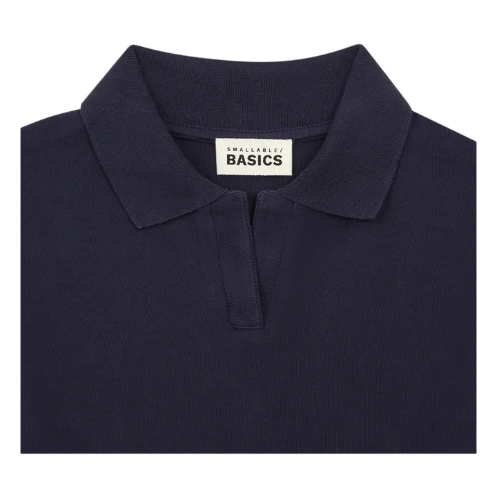 T-Shirt Polo Garçon Coton Bio | Bleu marine- Image produit n°1