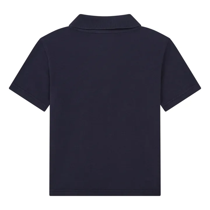 T-Shirt Polo Garçon Coton Bio | Bleu marine- Image produit n°2