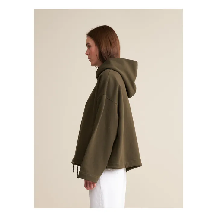 Sweat Cate Coton Bio - Collection Femme | Vert kaki- Image produit n°2
