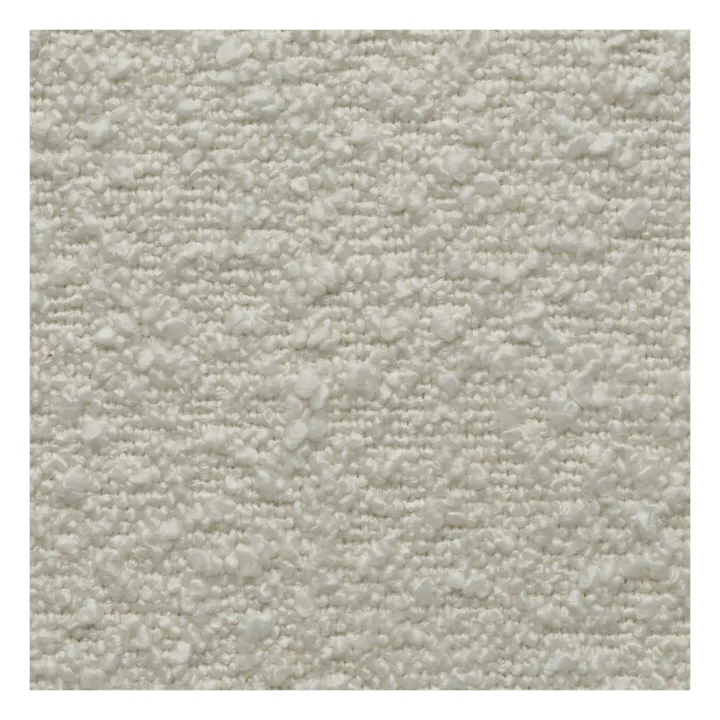 Fauteuil Nicolo en bouclette et chêne fumé - 65 cm | Off-White- Image produit n°3