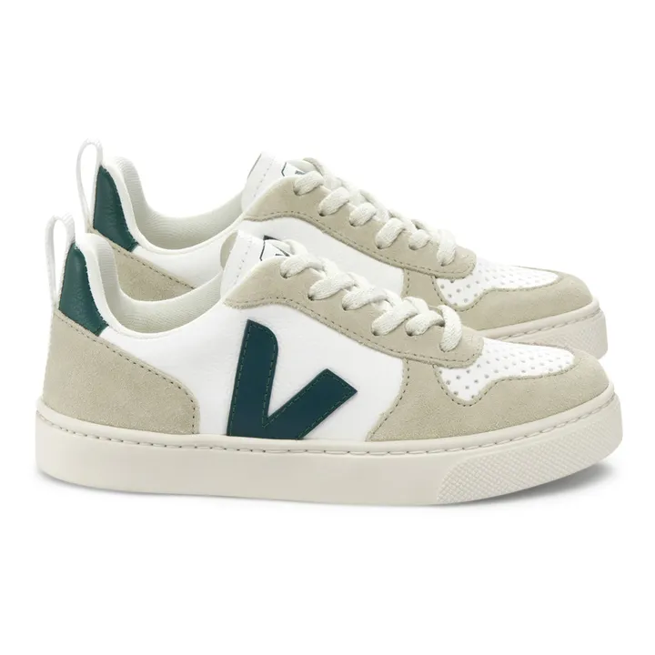 Sneakers V-10 Schnürsenkel Leder | Grün- Produktbild Nr. 0